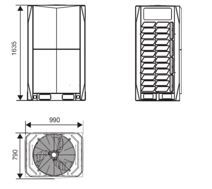 Наружный блок VRF системы Systemair SYSVRF2 M 280 AIR EVO HR R фото#2