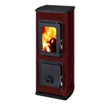 Дровяная печь THORMA MILANO II AT TERMOPLATE, бордовая