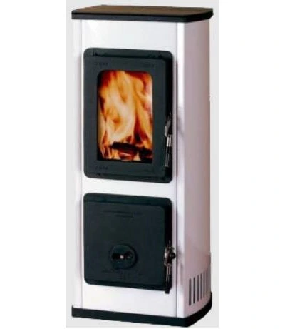 Дровяная печь THORMA MILANO II AT TERMOPLATE, белая