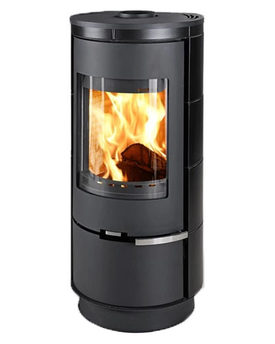 Дровяная печь THORMA ANDORRA Ceramic Standard, черная, с аккумулирующими камнями