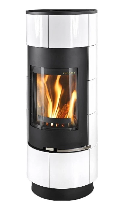 Дровяная печь THORMA ATIKA Ceramic Standard, белая, с аккумулирующими камнями