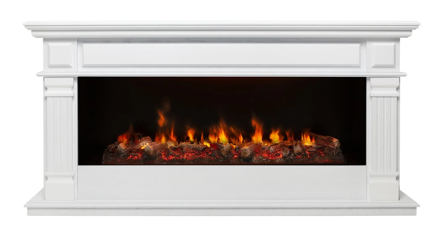 Линейный электрокамин Real-Flame ISLANDIA CST1000 WT-511 с очагом 3D CASSETTE 1000