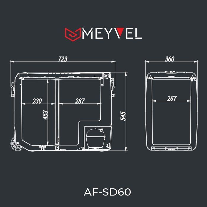 Компрессорный автохолодильник MEYVEL AF-SD60 фото#11