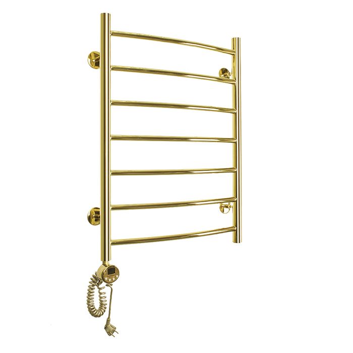 Электрический полотенцесушитель лесенка Domoterm Калипсо П7 500x700 EL золото фото#2