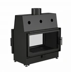 Фронтальная дровяная топка ECT Double 90x51/C 15 кВт, 900/510, туннель, футеровка чугун