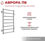 Водяной полотенцесушитель Terminus Аврора П8 500х800 бп500 фото#3