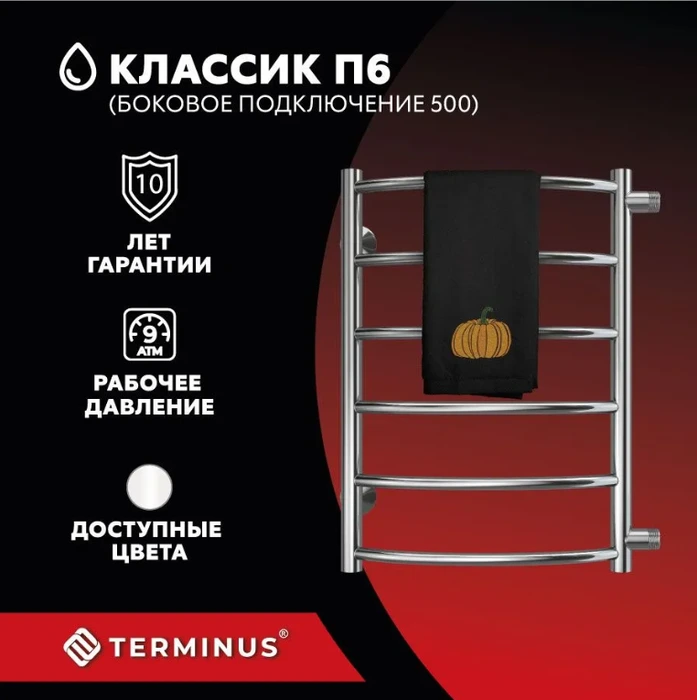 Водяной полотенцесушитель Terminus Классик П6 400х600 бп500 фото#3