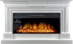 Линейный электрокамин Royal Flame Chelsea (белый) с очагом Vision 42 LOG LED