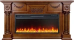Линейный электрокамин Royal Flame London (орех) с очагом Vision 42 LED
