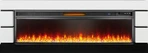 Линейный электрокамин Royal Flame Modern 60 (белый с черным) с очагом Vision 60 LOG LED