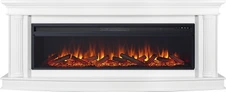 Линейный электрокамин Royal Flame Rome 60 (белый) с очагом Vision 60 LOG LED