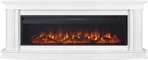 Линейный электрокамин Royal Flame Rome 60 (белый) с очагом Vision 60 LOG LED