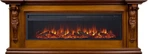 Линейный электрокамин Royal Flame Sparta 60 (орех) с очагом Vision 60 LOG LED