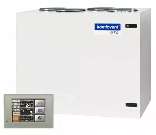 Приточно-вытяжная вентиляционная установка 500 Komfovent ОТД-R-400-F-W/DH M5/M5 (L/A)