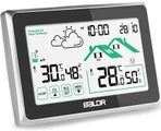 Цифровая метеостанция с радиодатчиком BALDR B0340ST2H2R-V8 (черный)