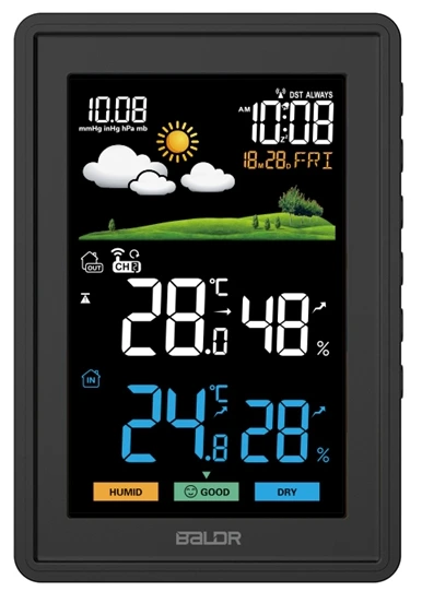 Цифровая метеостанция с радиодатчиком BALDR B0360WST2H2PR-V1