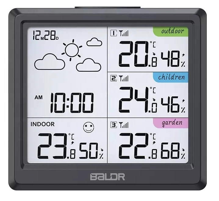 Цифровая метеостанция с радиодатчиком BALDR B0389WST4H4-V3