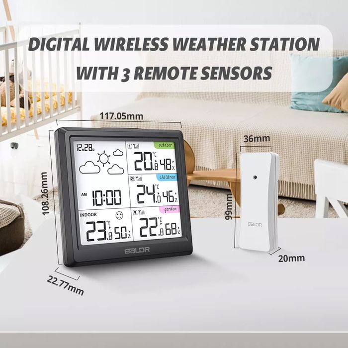 Цифровая метеостанция BALDR B0389WST4H4-V3 фото#4