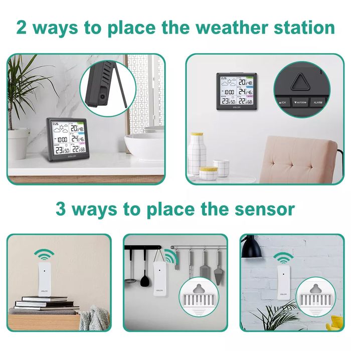 Цифровая метеостанция с радиодатчиком BALDR B0389WST4H4-V3 фото#5