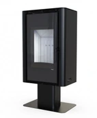 Дровяная печь DEFRO HOME SOLUM TOP, черная сталь