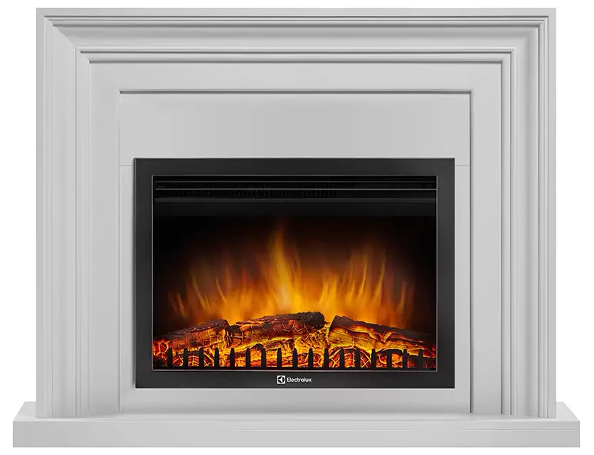 Электрокамин Electrolux EFP/P-2520LS с порталом Firelight Stretto 25 белый