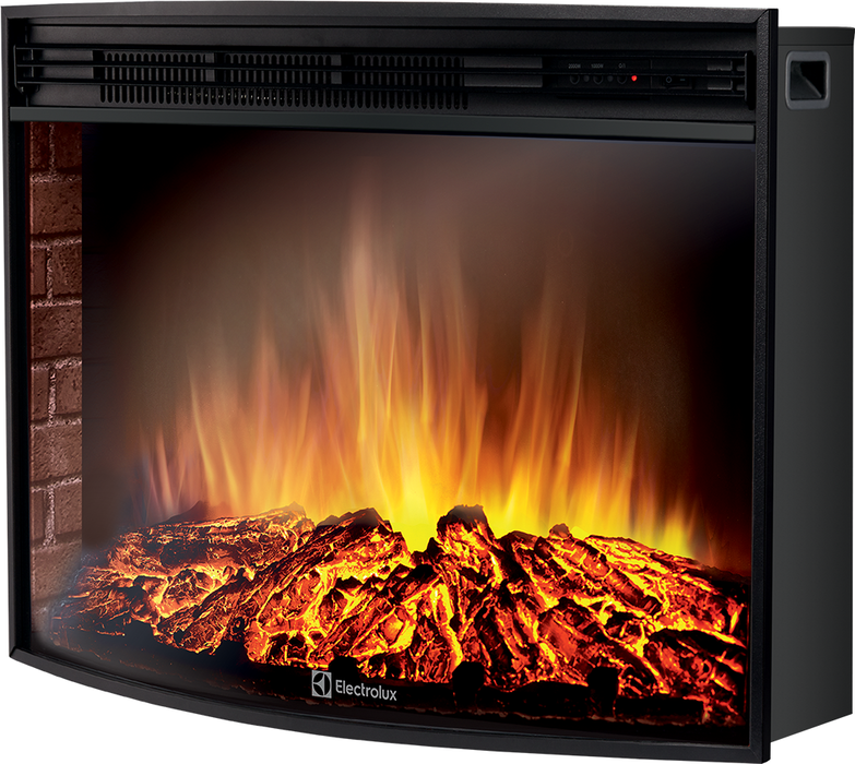 Электрокамин Electrolux EFP/P-2720RLS с порталом Firelight Pietra Nuovo 25 камень сланец белый, шпон темный дуб фото#2