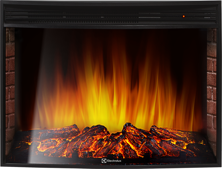 Электрокамин Electrolux EFP/P-2720RLS с порталом Firelight Pietra Nuovo 25 камень сланец чёрный, шпон венге фото#3