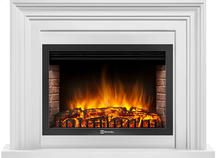 Электрокамин Electrolux EFP/P-3020LS с порталом Firelight Stretto 30 белый