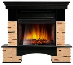 Электрокамин Electrolux EFP/P-3320RLS с порталом Firelight Pietra Nuovo 30 камень сланец натуральный, шпон темный дуб