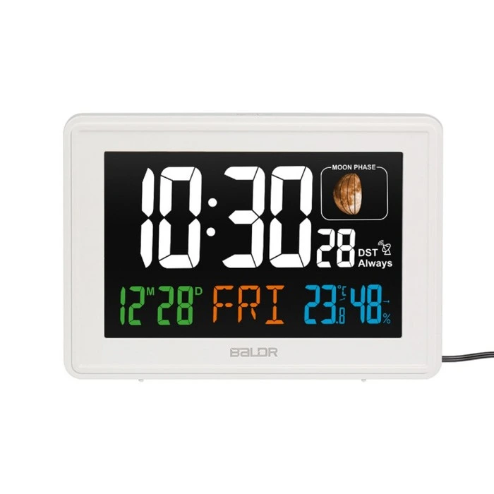 Цифровая метеостанция без радиодатчика BALDR B0359STHR (белый)