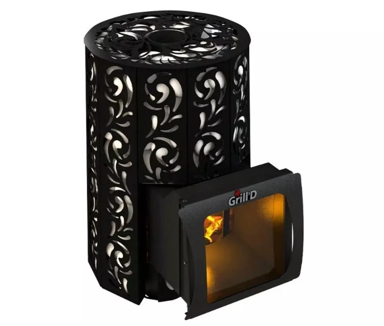 Дровяная печь Grill'D Violet Short Window Max