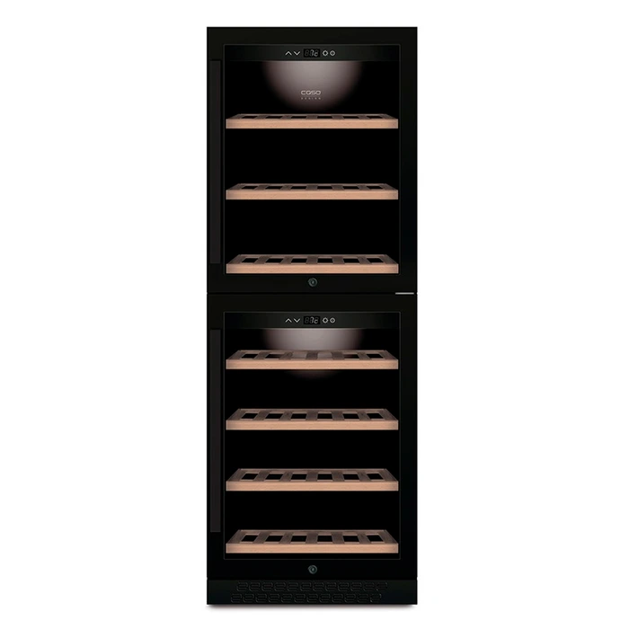 Встраиваемый винный шкаф CASO WineChef Pro 126-2D black