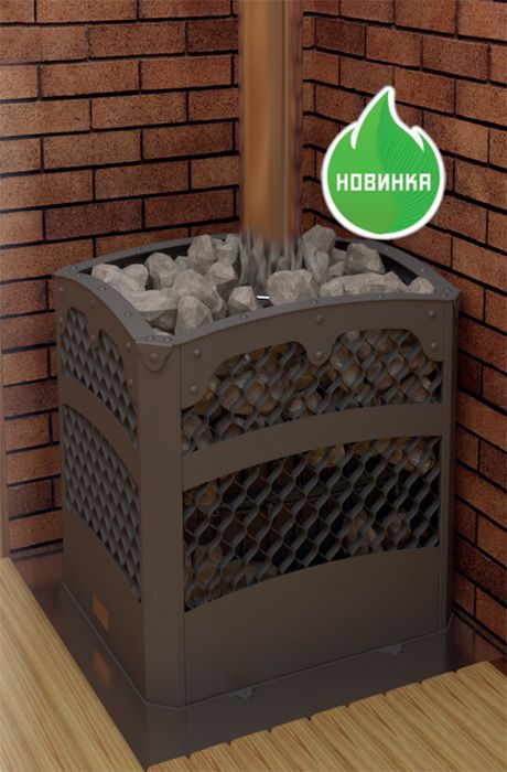 Дровяная печь Теплодар БЫЛИНА-СЕТКА-12Ч Панорама (+ дверь БЫЛИНА 16"/обрамление) фото#3