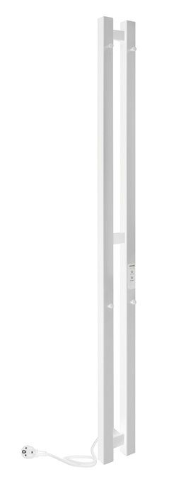 Электрический полотенцесушитель вертикальная лесенка INDIGO Style PRO (el) 120/10 Белый матовый фото#2