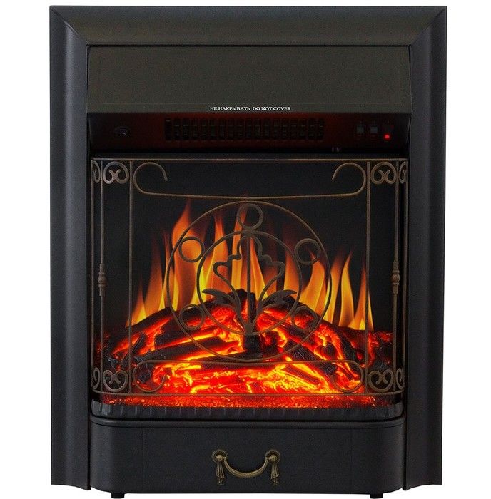 Электрокамин Royal Flame Sorrento угл.(Орех) c очагом Majestic FX Brass фото#4