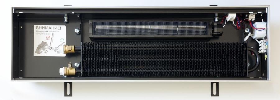 Внутрипольный конвектор длиной 1,6 м - 2 м KVZ Vent 230-140-1700-4V фото#5