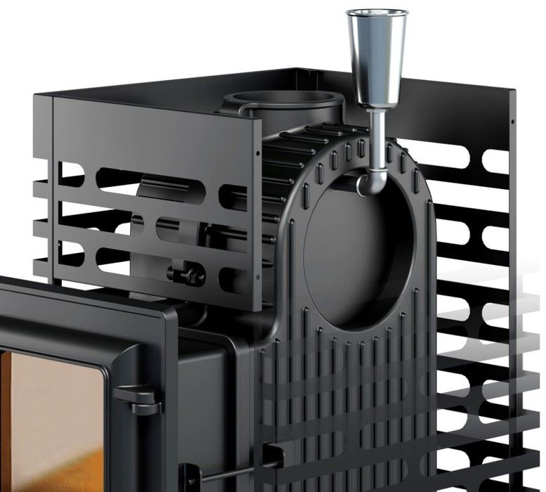 Дровяная печь ASTON Шторм Long (чугун) фото#2