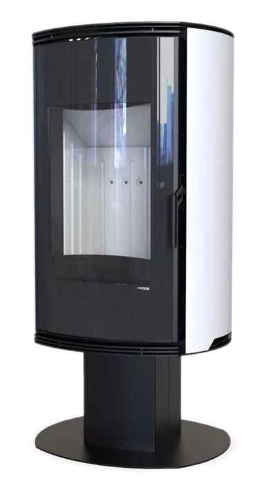 Дровяная печь DEFRO HOME ORBIS TOP, белая сталь