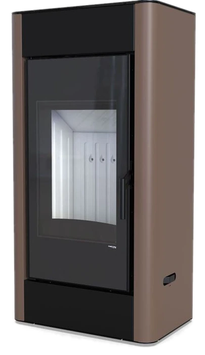 Дровяная печь DEFRO HOME SOLUM, коричневая сталь