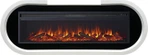 Линейный электрокамин Royal Flame Soho 60 (белый с черным) с очагом Vision 60 LOG LED