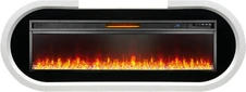 Линейный электрокамин Royal Flame Soho 60 (белый с черным) с очагом Vision 60 LED