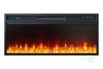 Линейный электрокамин Royal Flame Basel (белый с черным) с очагом Vision 42 LED фото#3