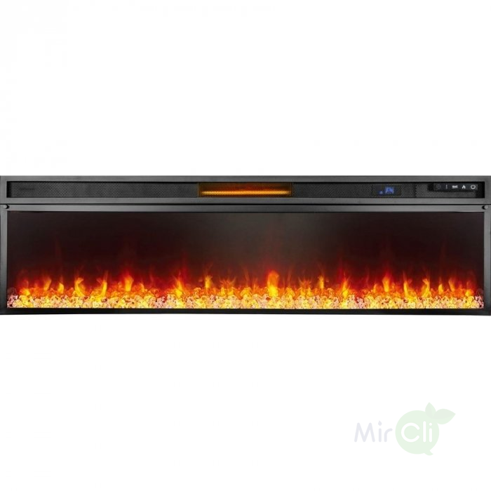 Линейный электрокамин Royal Flame Soho 60 (белый с черным) с очагом Vision 60 LED фото#3