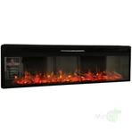 Линейный электрокамин Royal Flame Soho 60 (белый с черным) с очагом Vision 60 LOG LED фото#3