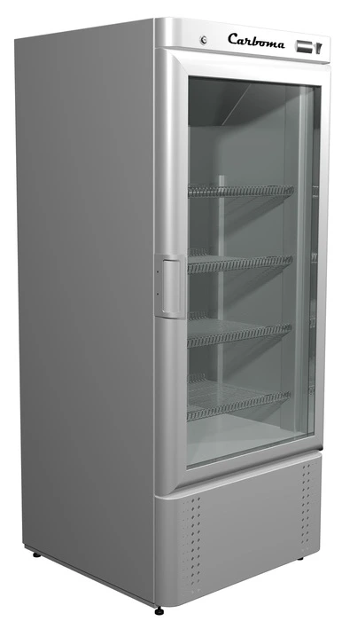 Холодильный шкаф Полюс V560 CARBOMA INOX (стекло)