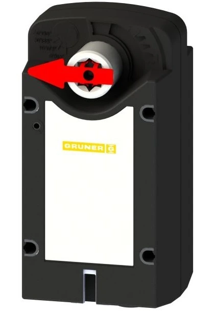 Электропривод Gruner 360-024-12-S2/8F12/RUS, с возвратной пружиной