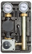 Насосная группа Meibes MK со смесителем 1 с насосом Grundfos UPM3 Hybrid 25-70, с сервоприводом 220В, подача слева