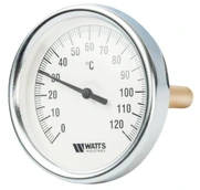 Термометр биметаллический с погружной гильзой Watts F+R801 (T) 100/75