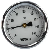 Термометр биметаллический с погружной гильзой Watts F+R801 (T) 80/50 (1/2",160"С)