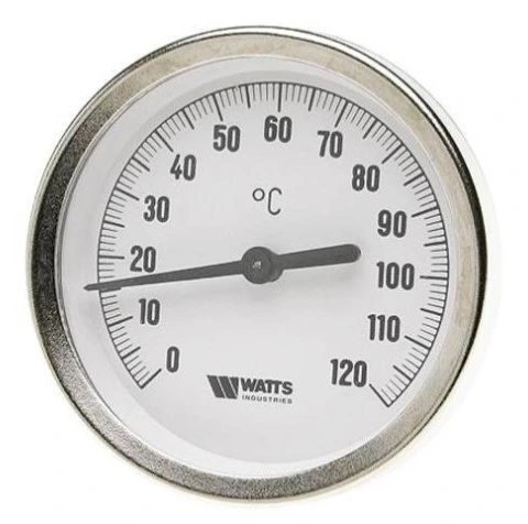 Термометр биметаллический с погружной гильзой Watts F+R801 (T) 63/50 резьба с самоуплотнением